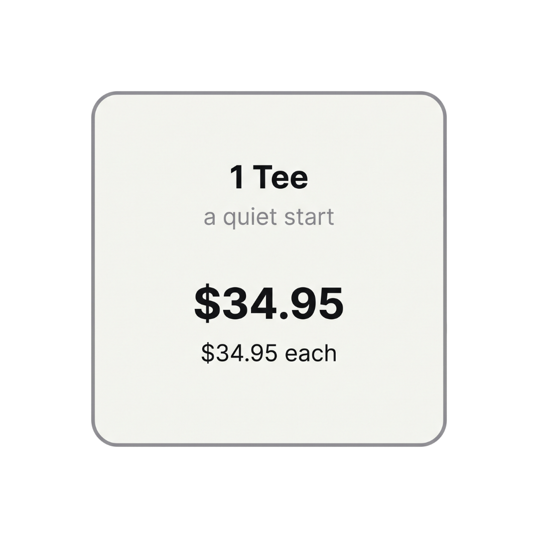 1 tee for $34.95