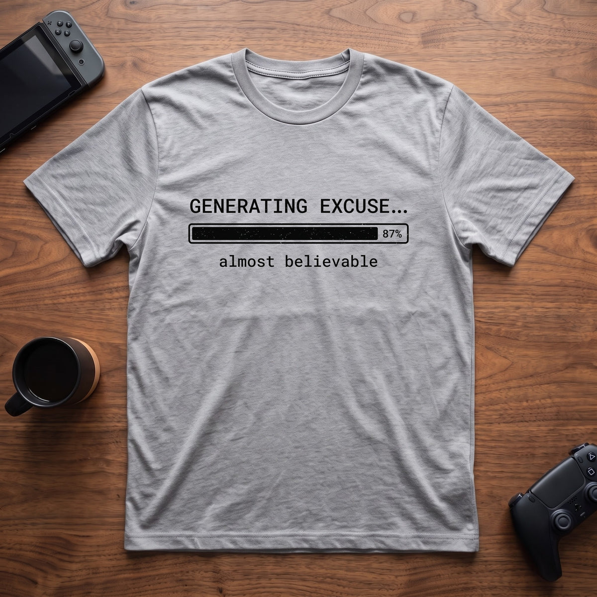 Almost Believable Excuse T-Shirt - Sport Grey