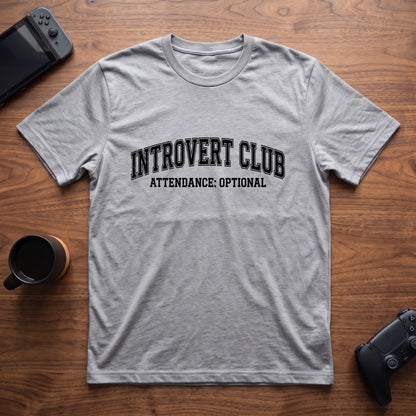 Attendance Optional T-Shirt - Sport Grey