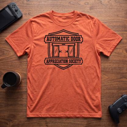 Automatic Doors T-Shirt - Heather Orange