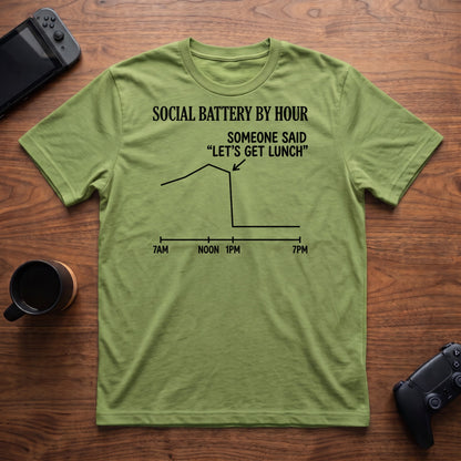 Battery By Hour T-Shirt - Lime