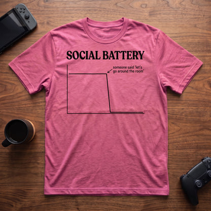 Battery Cliff T-Shirt - Heather Berry