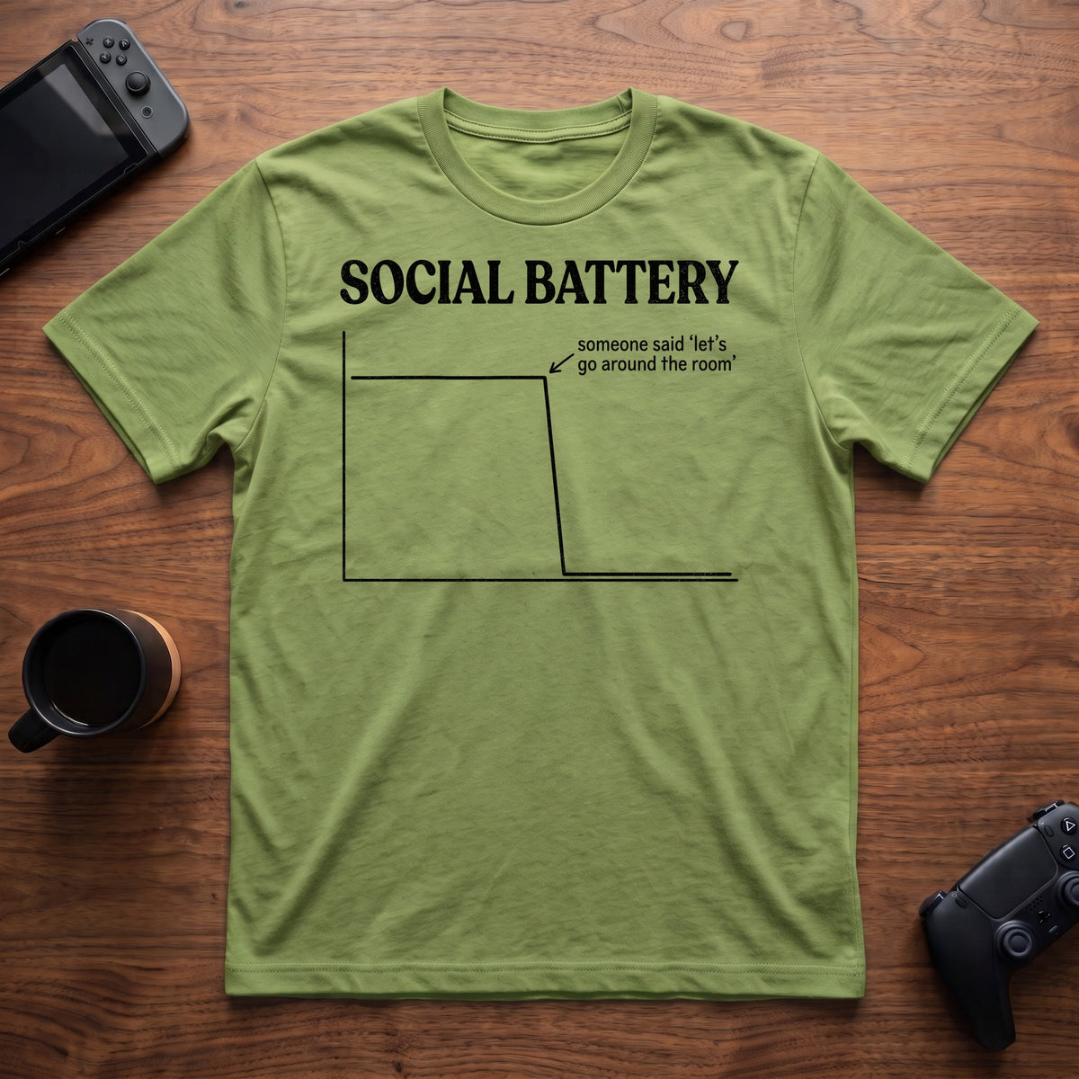 Battery Cliff T-Shirt - Lime