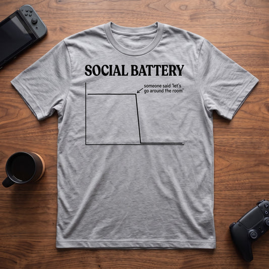 Battery Cliff T-Shirt - Sport Grey