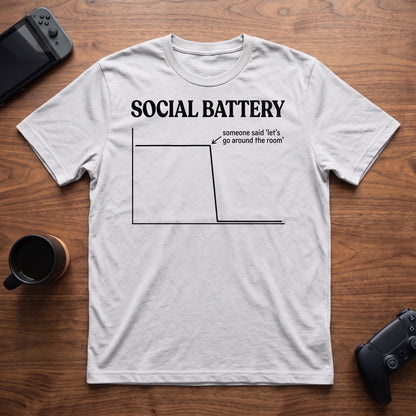 Battery Cliff T-Shirt - White