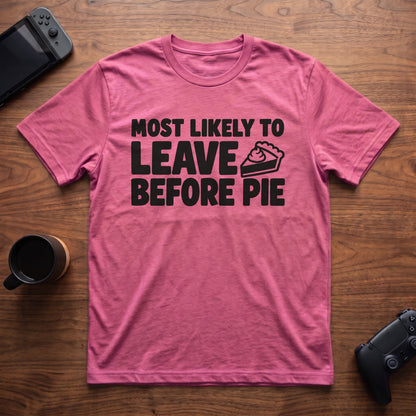 Before Pie T-Shirt - Heather Berry
