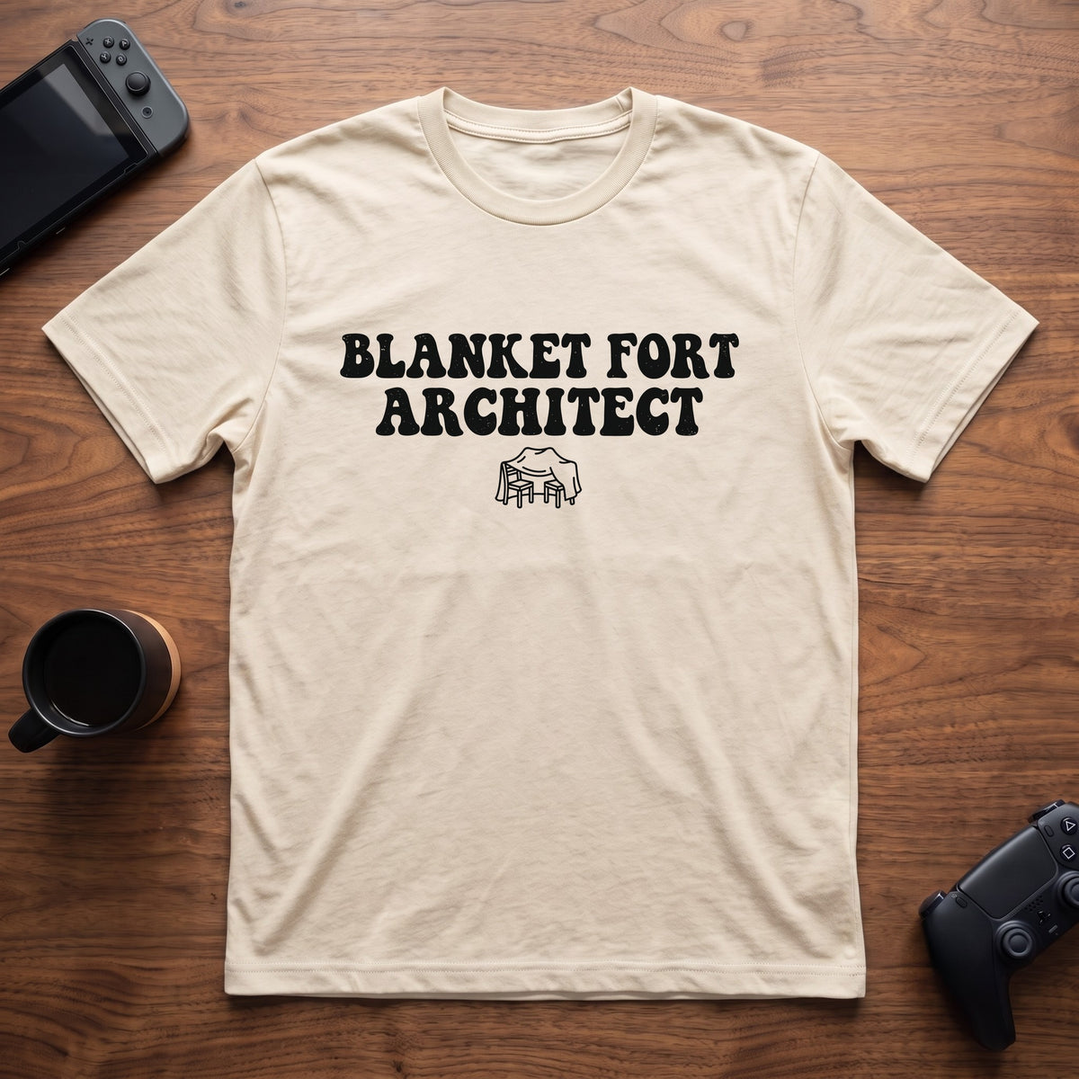 Blanket Fort T-Shirt - Natural