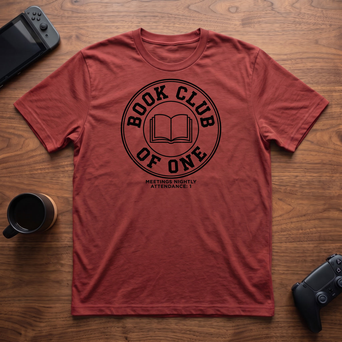 Book Club Of One T-Shirt - Red
