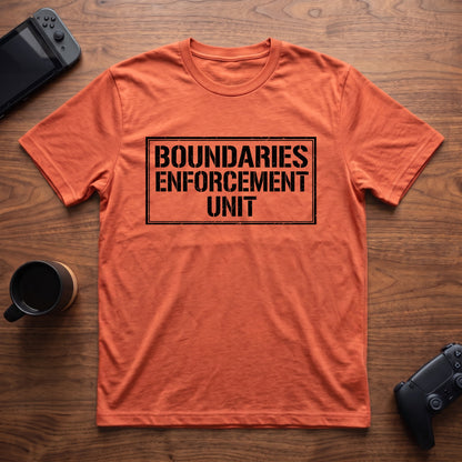 Boundaries Enforcement Unit T-Shirt - Heather Orange