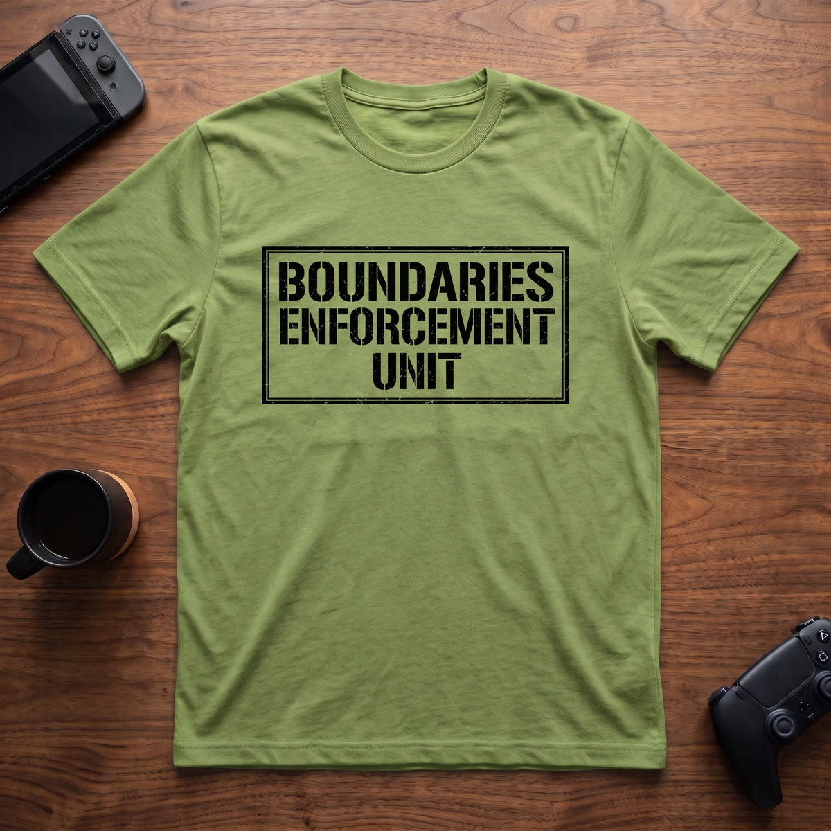 Boundaries Enforcement Unit T-Shirt - Lime