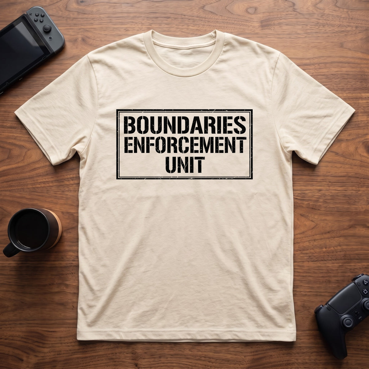 Boundaries Enforcement Unit T-Shirt - Natural