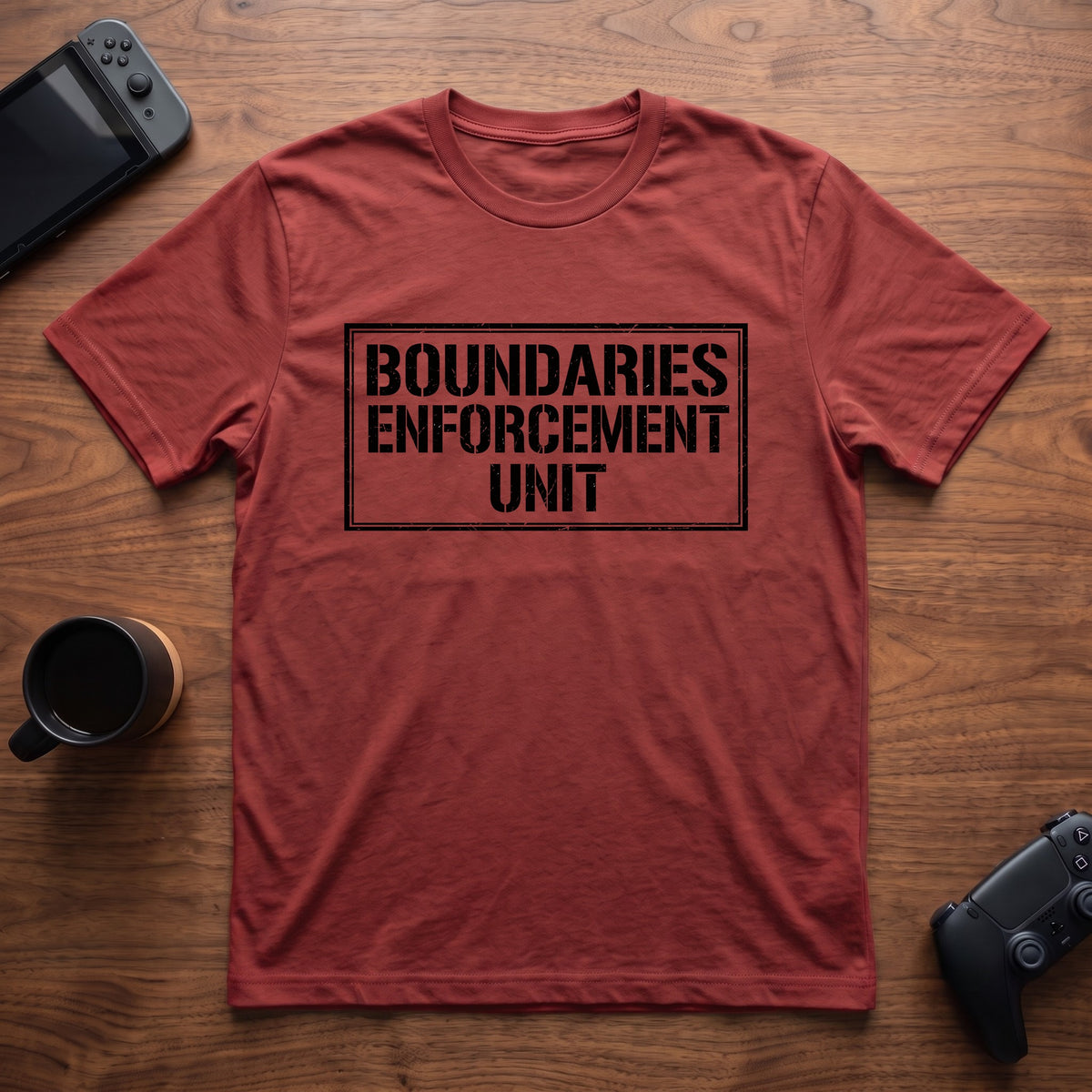 Boundaries Enforcement Unit T-Shirt - Red