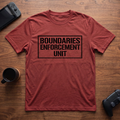 Boundaries Enforcement Unit T-Shirt - Red