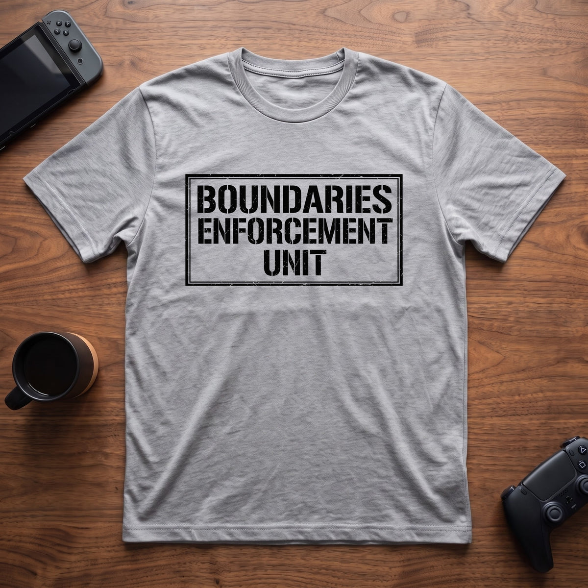 Boundaries Enforcement Unit T-Shirt - Sport Grey