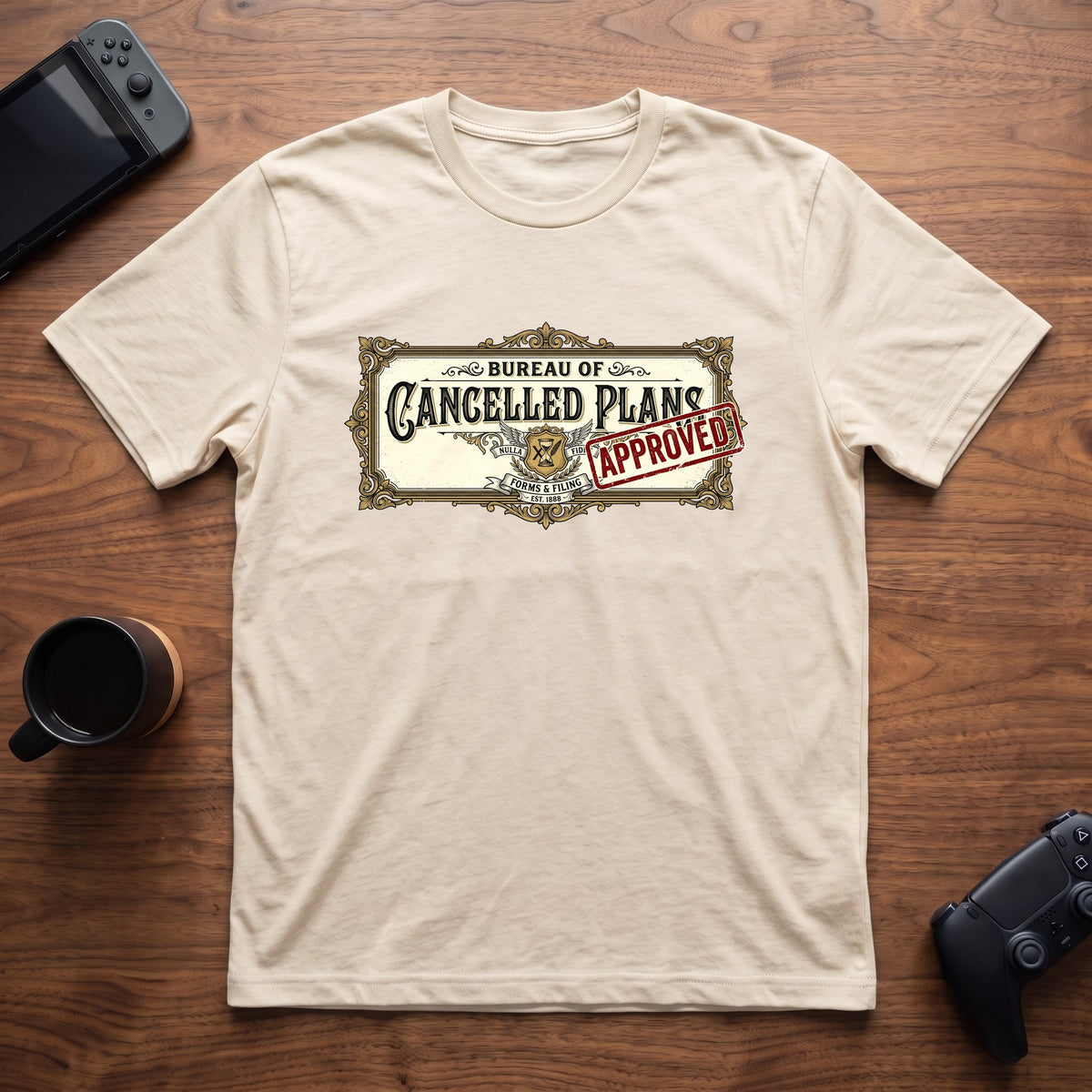 Bureau of Cancelled Plans T-Shirt - Natural