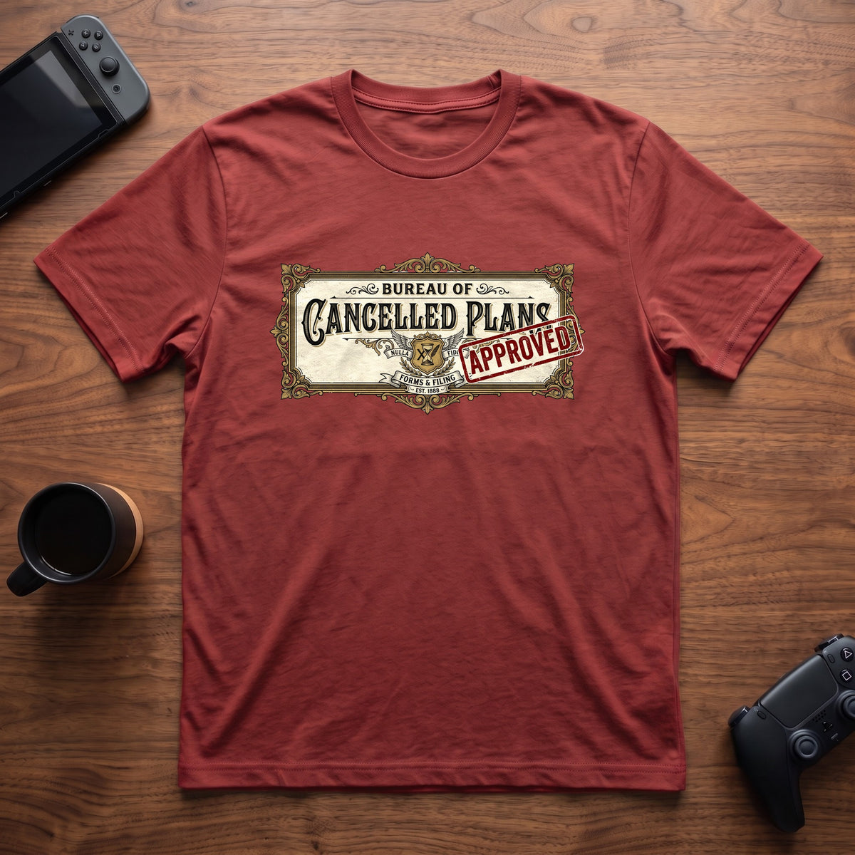Bureau of Cancelled Plans T-Shirt - Red
