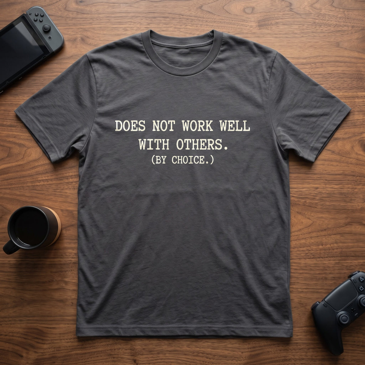 By Choice T-Shirt - Charcoal