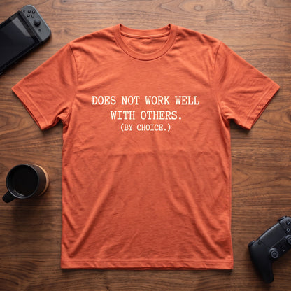 By Choice T-Shirt - Heather Orange