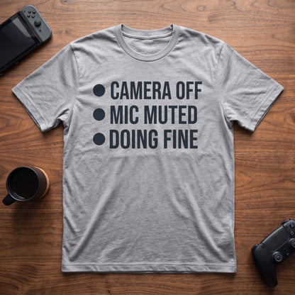 Camera Off T-Shirt - Sport Grey