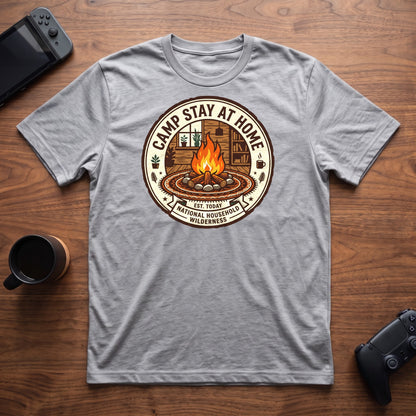 Camp Stay At Home T-Shirt - Sport Grey