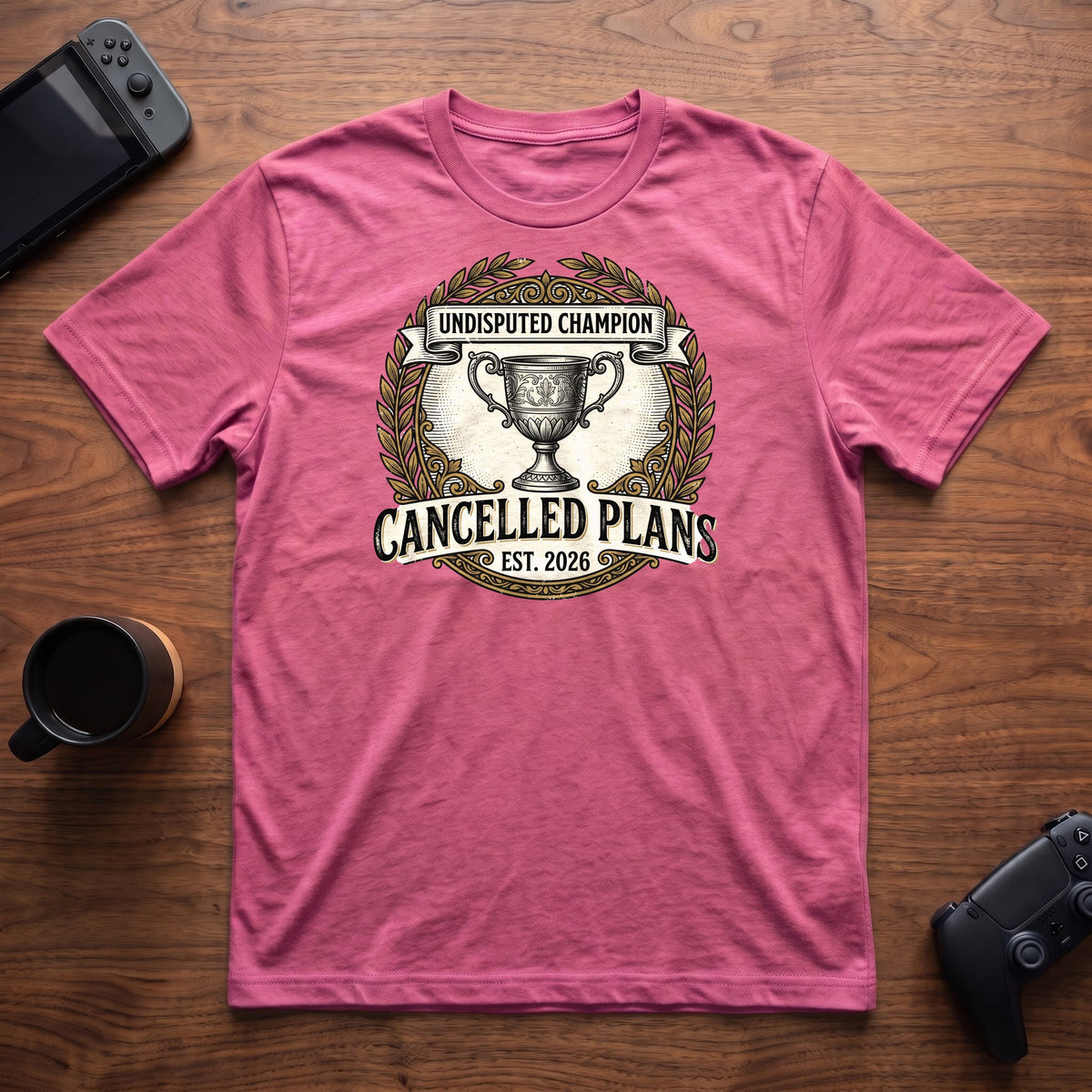 Cancelled Plans Champion T-Shirt - Heather Berry