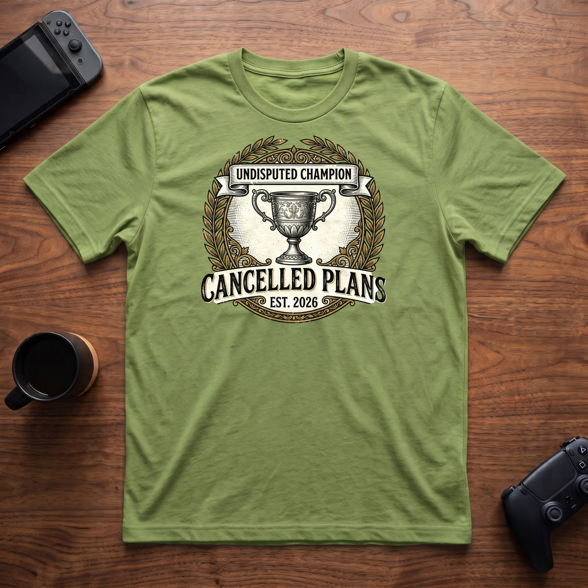 Cancelled Plans Champion T-Shirt - Lime