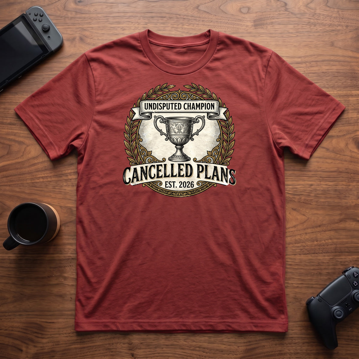 Cancelled Plans Champion T-Shirt - Red