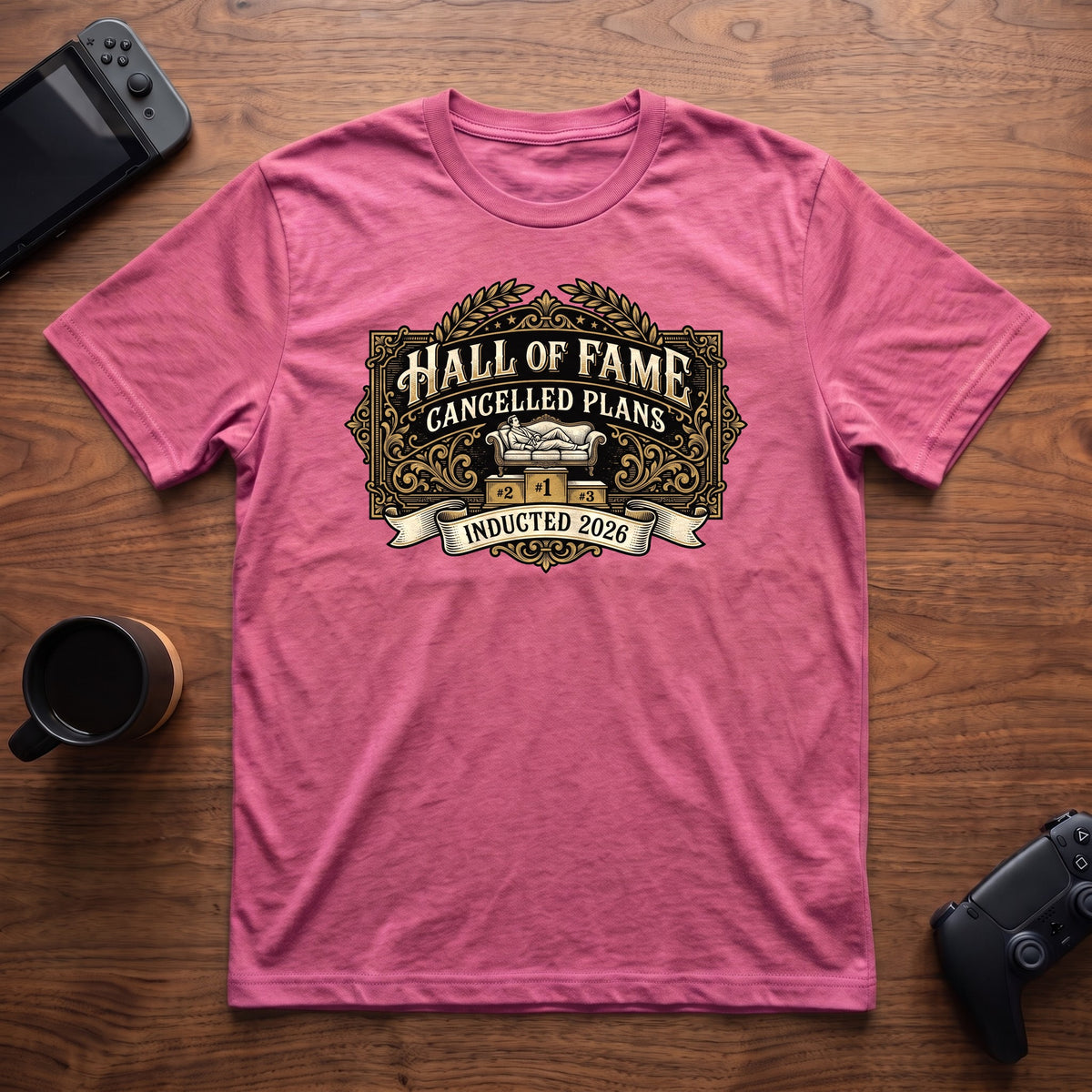 Plans Hall of Fame T-Shirt - Heather Berry