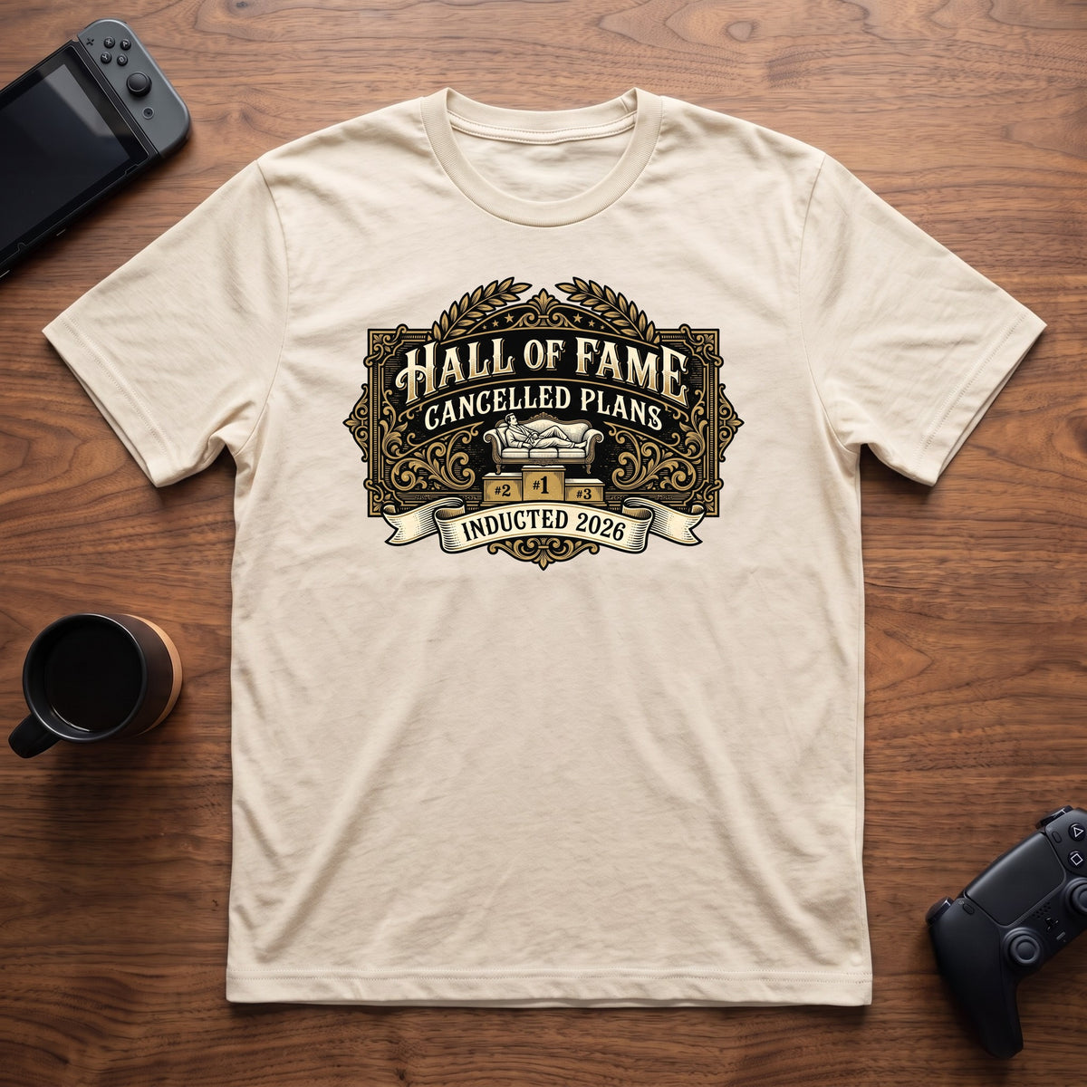 Plans Hall of Fame T-Shirt - Natural