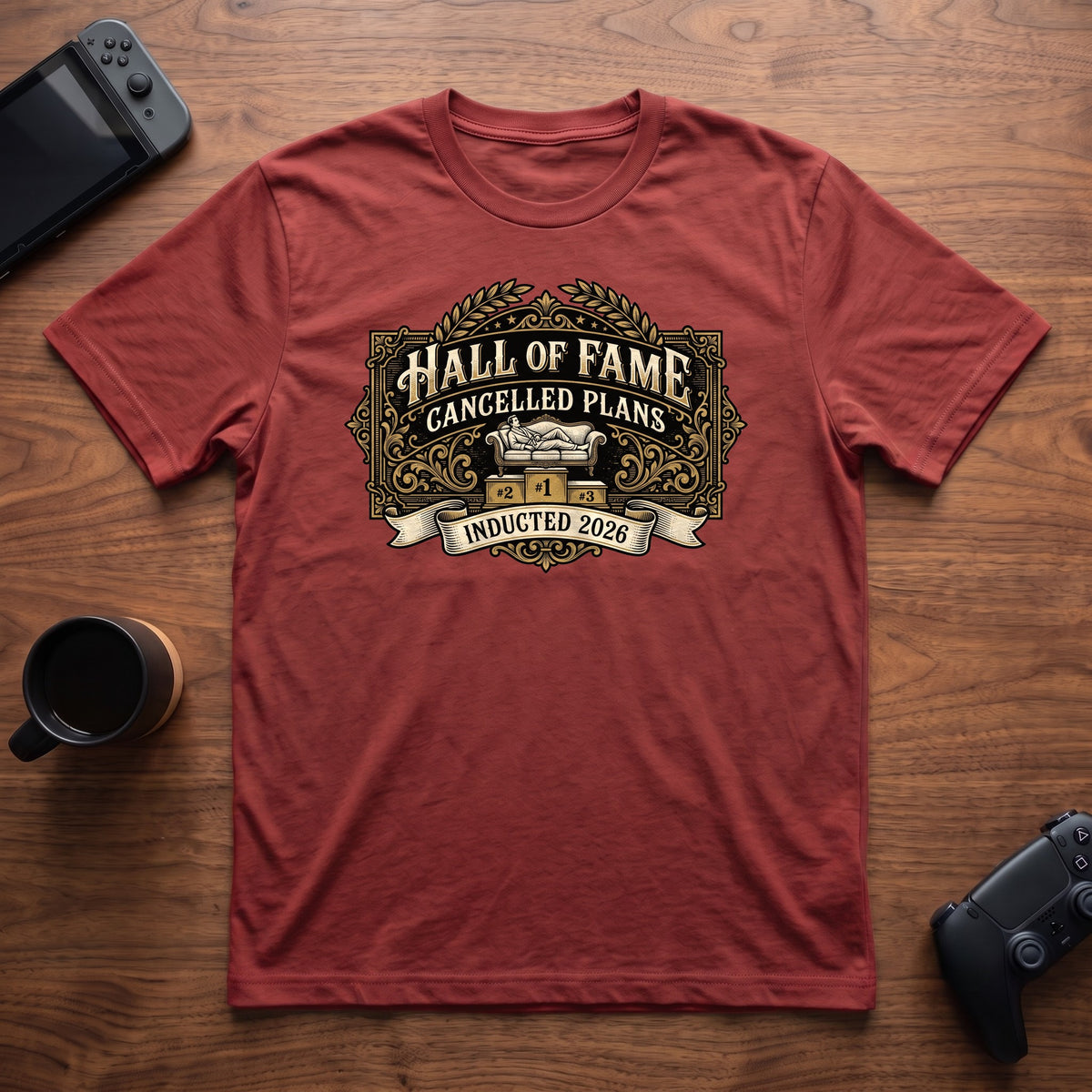 Plans Hall of Fame T-Shirt - Red