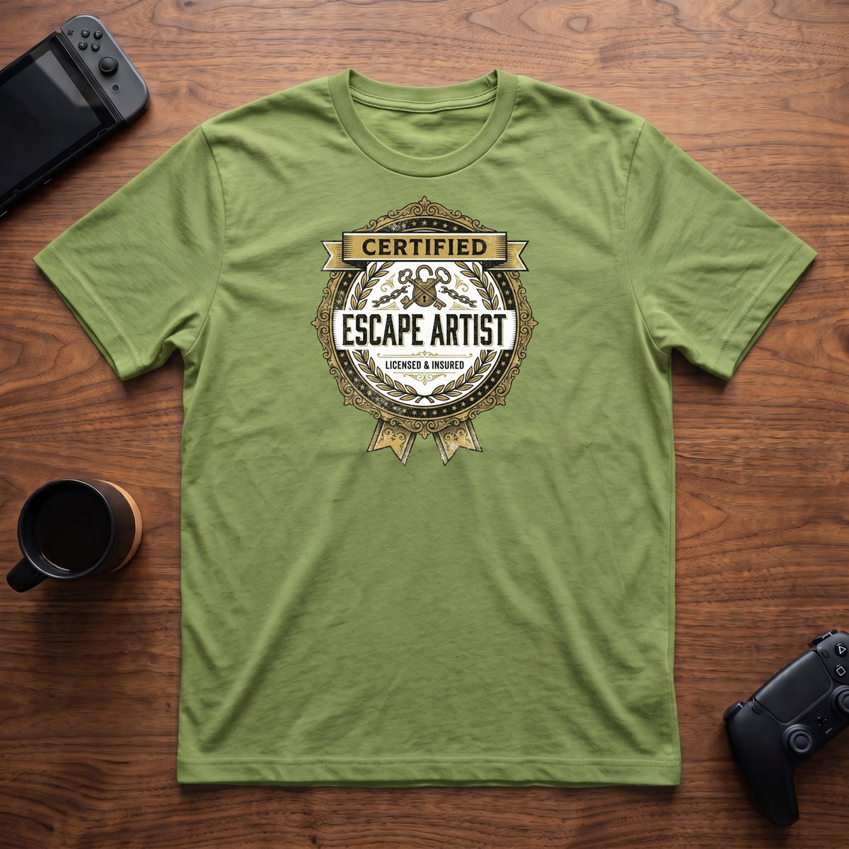 Certified Escape Artist T-Shirt - Lime