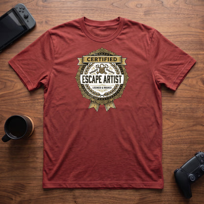 Certified Escape Artist T-Shirt - Red
