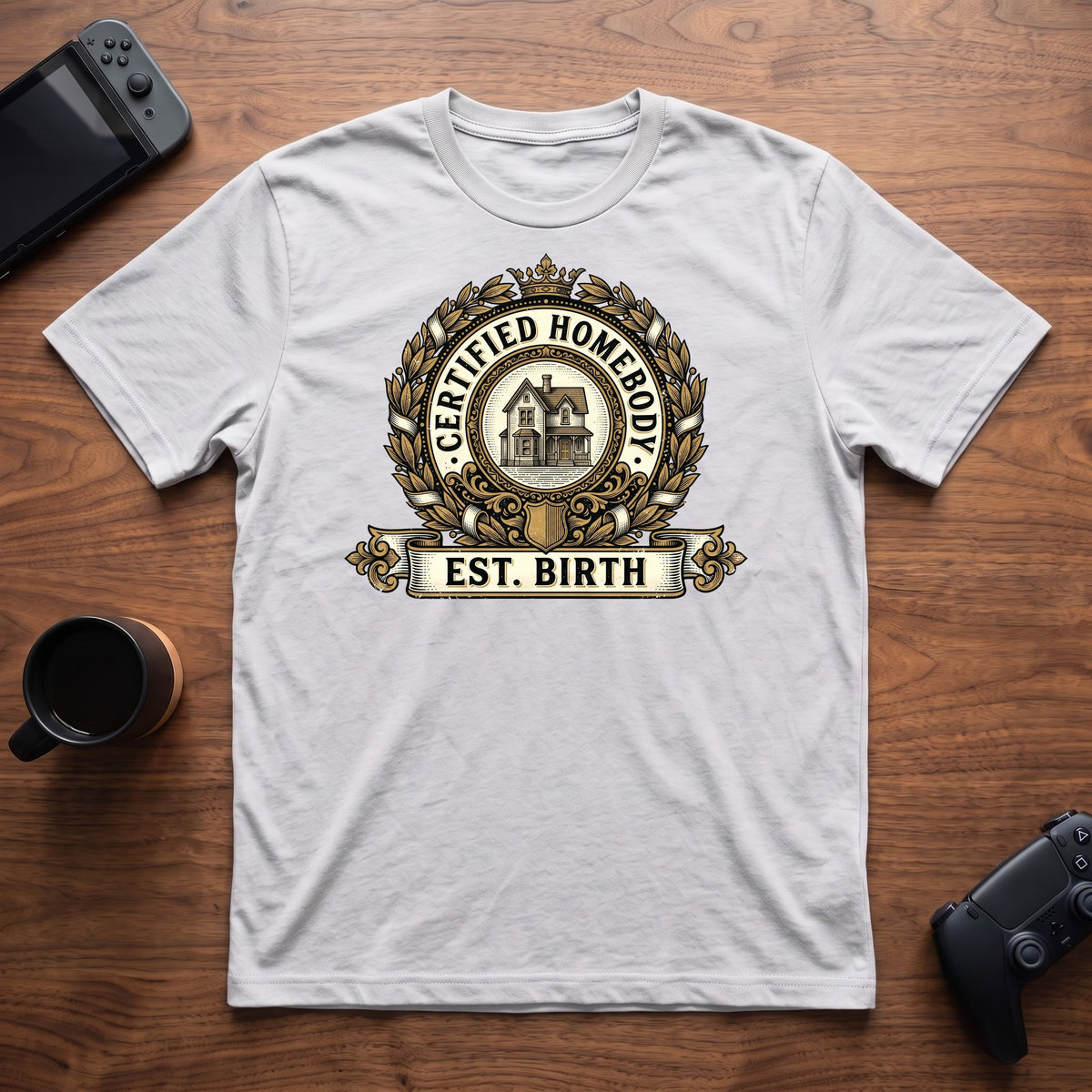 Homebody Est. Birth T-Shirt - White
