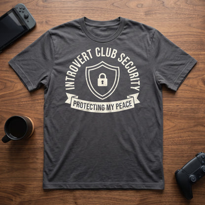 Club Security T-Shirt - Charcoal