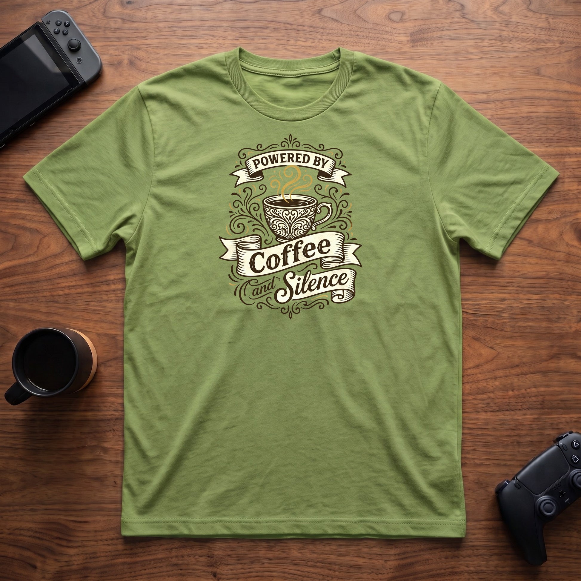 Coffee and Silence T-Shirt - Lime