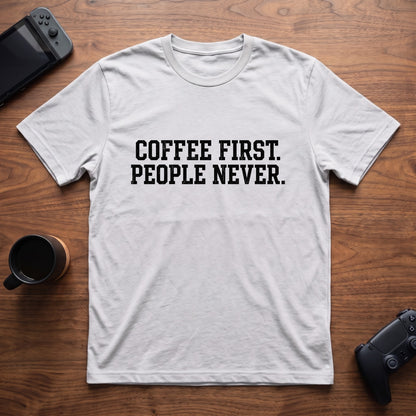 Coffee First T-Shirt - White