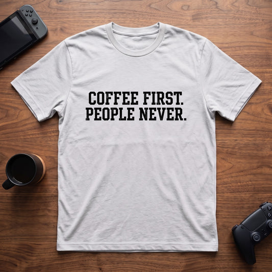 Coffee First T-Shirt - White