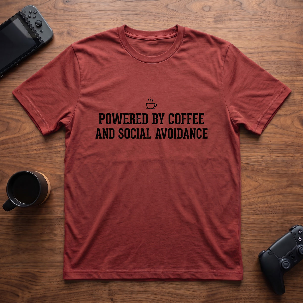 Coffee Powered T-Shirt - Red