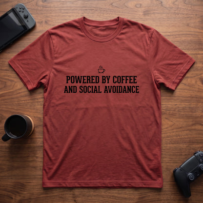 Coffee Powered T-Shirt - Red