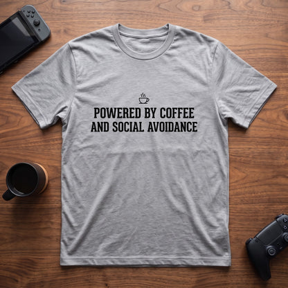 Coffee Powered T-Shirt - Sport Grey