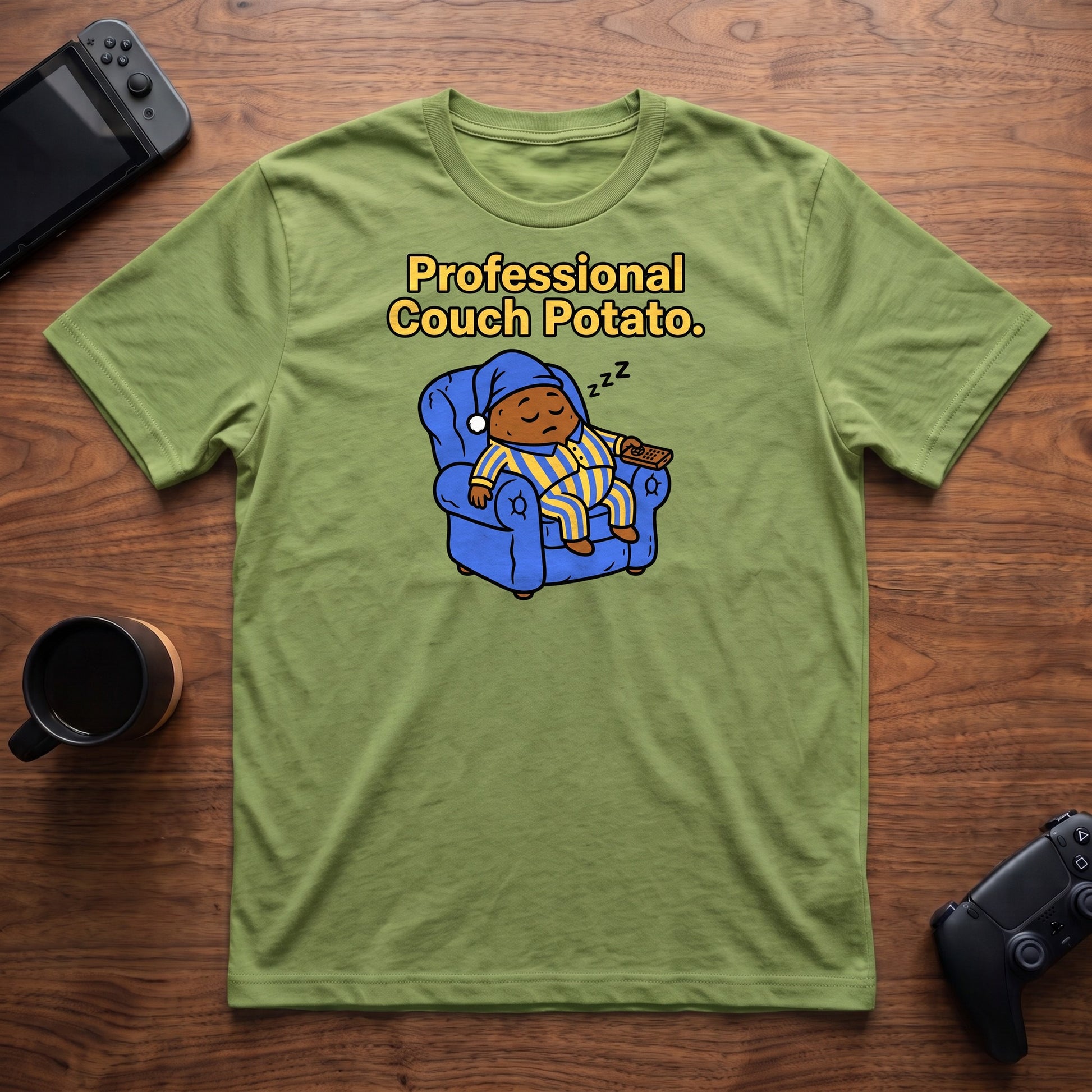 Couch Potato T-Shirt - Lime