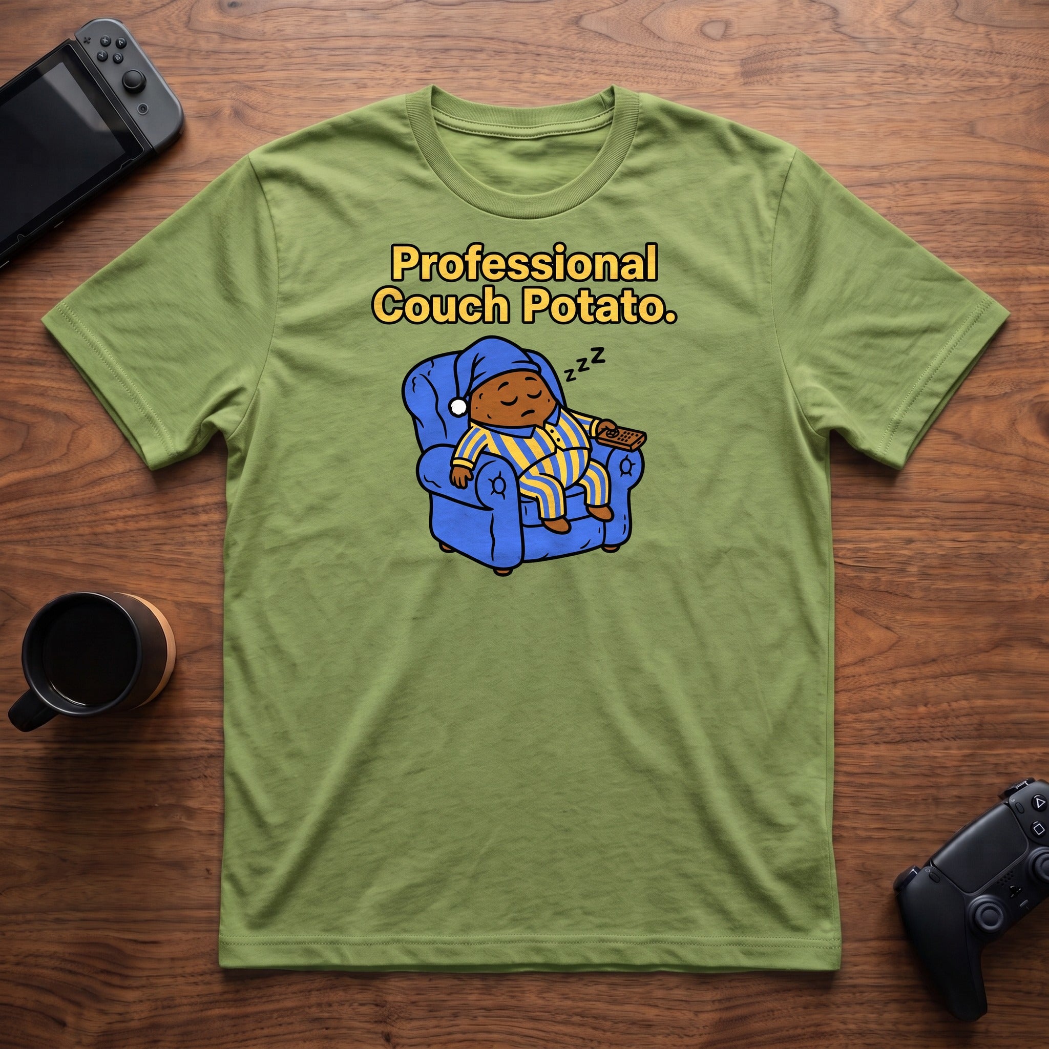 Couch Potato T-Shirt - Lime