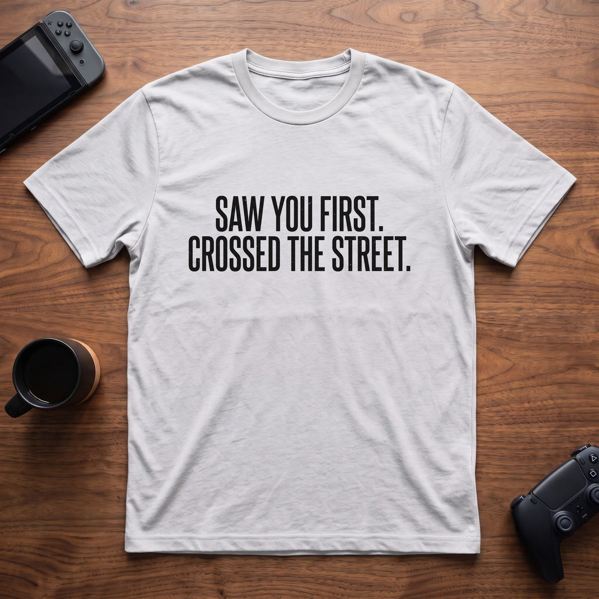 Crossed The Street T-Shirt - White