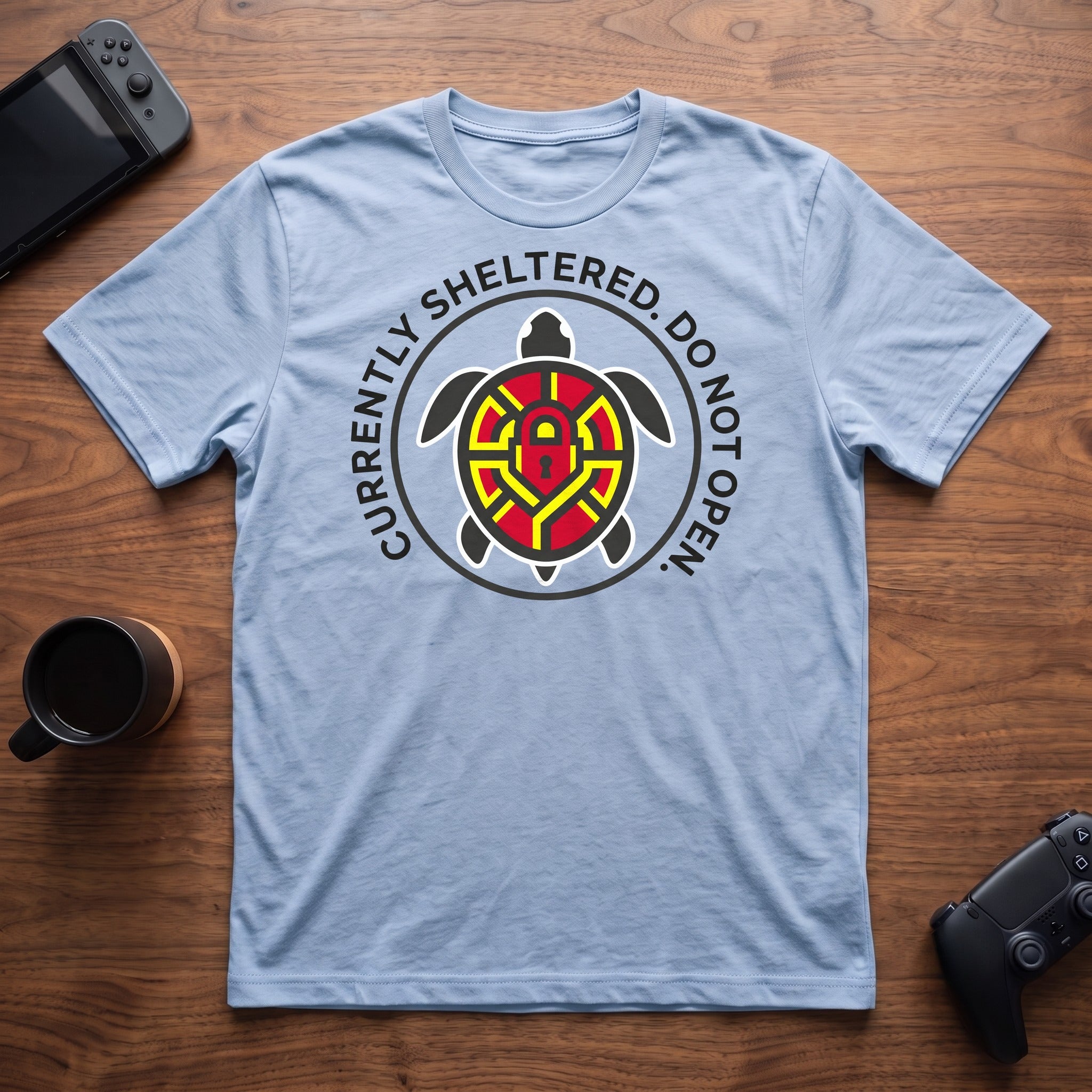 Currently Sheltered T-Shirt - Light Blue