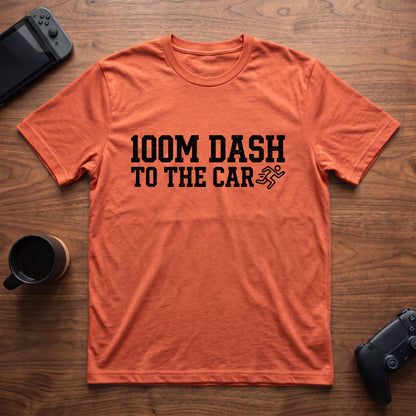 Dash To The Car T-Shirt - Heather Orange