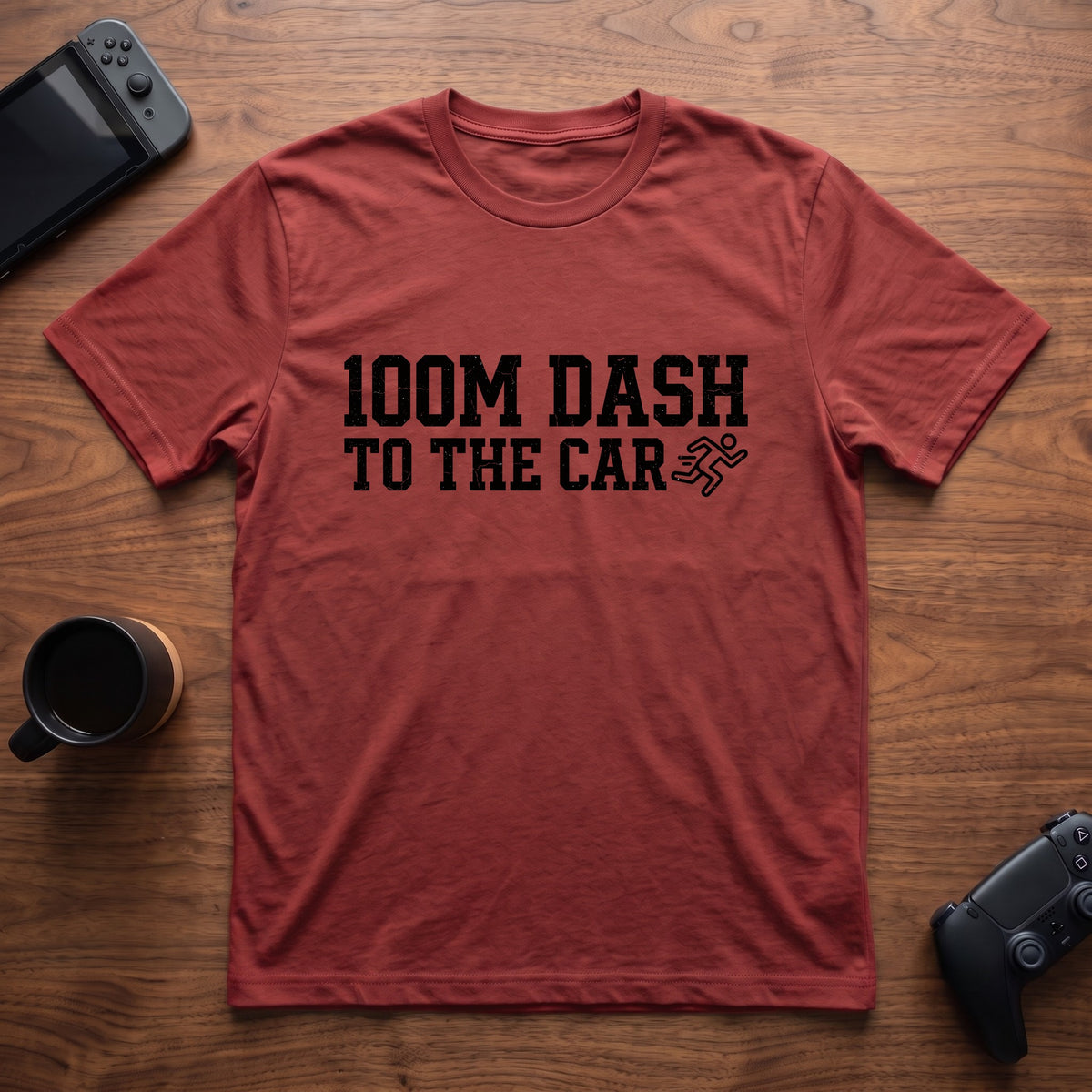 Dash To The Car T-Shirt - Red