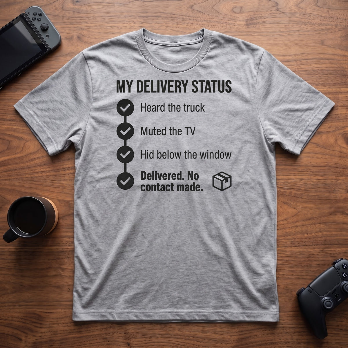 Delivery Status T-Shirt - Sport Grey