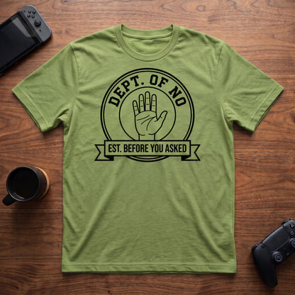 Department Of No T-Shirt - Lime