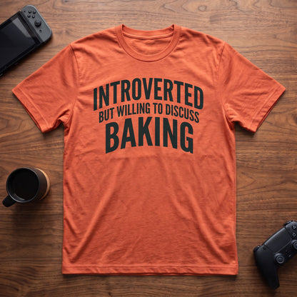 Discuss Baking T-Shirt - Heather Orange