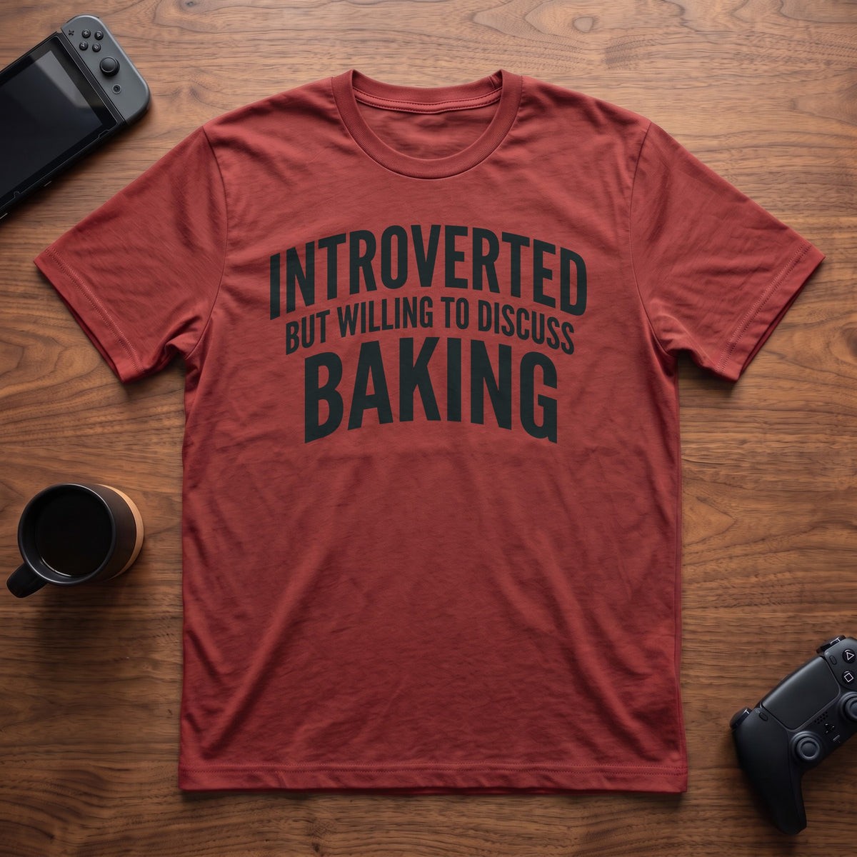 Discuss Baking T-Shirt - Red